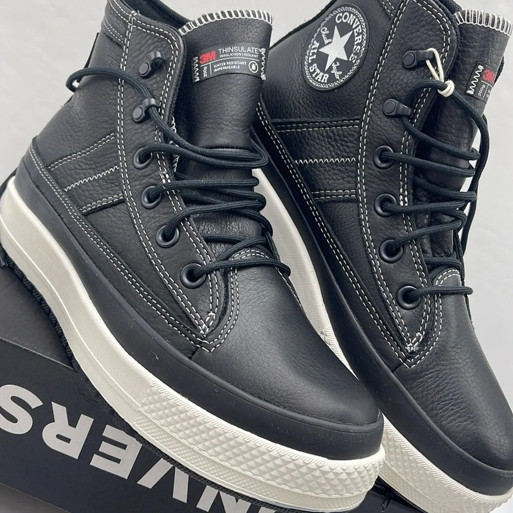 Converse WMNS Leather High-Tops A08555C CTAS EQUIP WP HI
BLACK/BLACK/VINTAGE WHT - Picture 6 of 16